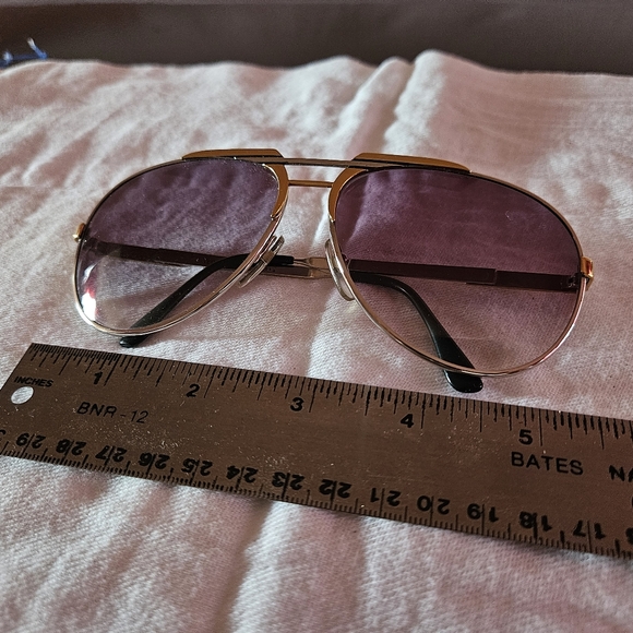 Men's Ted Lapidus Aviator Purple tint Sunglasses - Picture 6 of 7